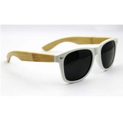 Gafas De Sol De Madera Unisex con Diseño Original. Montura en Blanco. Incluye Funda rígida.