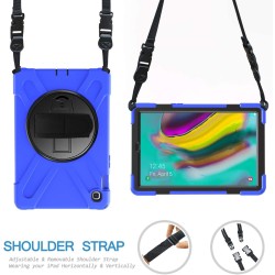 Funda Anticaída para Samsung Galaxy Tab S7 11" (SM-T870/SM-T875),  con Soporte Rotación, Correa de Mano/Hombro, Funda Antichoque