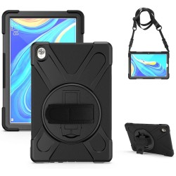 Funda Anticaída para Samsung Galaxy Tab S7 11" (SM-T870/SM-T875),  con Soporte Rotación, Correa de Mano/Hombro, Funda Antichoque