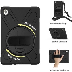 Funda Anticaída para Samsung Galaxy Tab S7 11" (SM-T870/SM-T875),  con Soporte Rotación, Correa de Mano/Hombro, Funda Antichoque