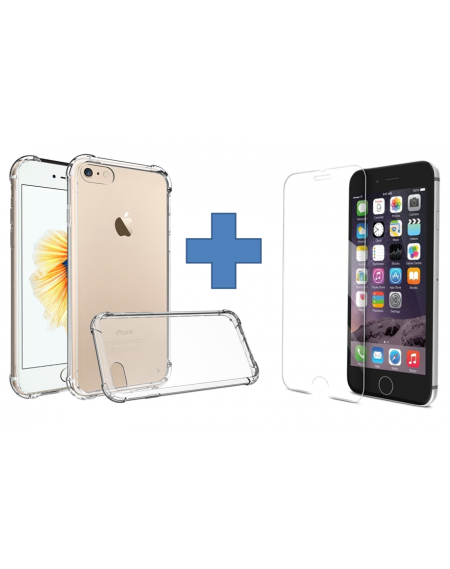 Funda TPU Iphone 7 4.7" + Cristal Templado