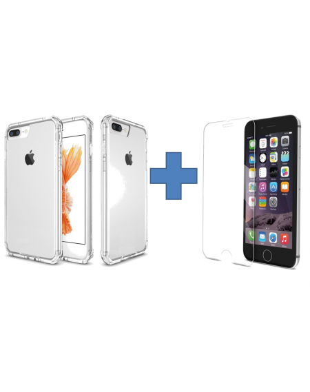 Funda TPU Iphone 7 4.7" + Cristal Templado