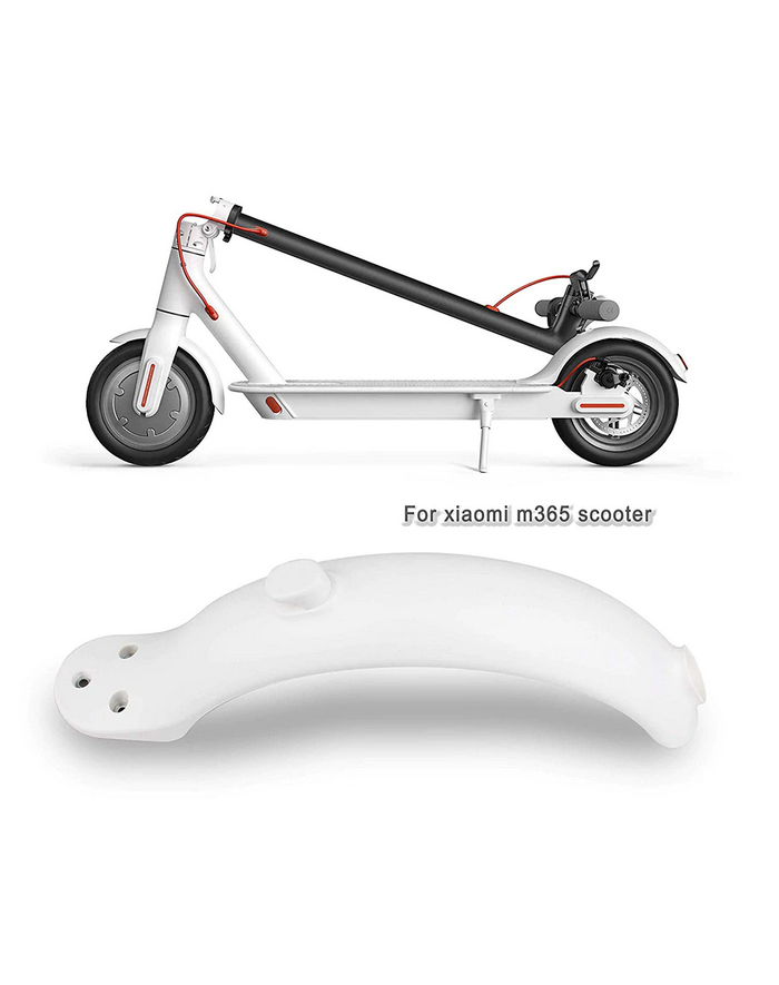 Guardabarros Trasero reemplazo Compatible con Patinete Scooter Xiaomi M365  / M365 Pro - Color Blanco - The Outlet Tablet S.L.