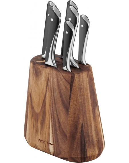Tefal Jamie Oliver by K267S7 - Bloque de cuchillos de cocina de 7 piezas