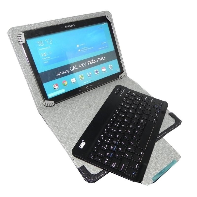 Funda con Teclado  Español (Letra Ñ Incluída)  Bluetooth Extraíble con Touchpad para Tablet