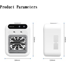 Aire acondicionado portátil, enfriador de aire 4 en 1, 500 ml