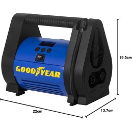 Compresor Inflador Digital 100 PSI / 6.90 Bar con Conector de 12V