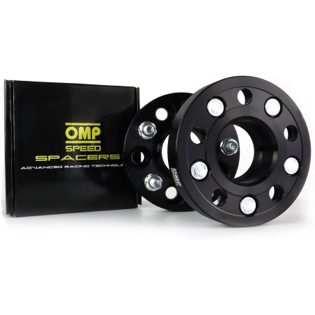 Omp Speed SET SEPARADORES DOBLE CEN TRAJE /DOBLE FIJACION 5X114.3 BUJE 66,1 ANCHO 20MM M12X1.25 COLOR NEGRO