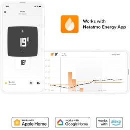 Netatmo NTH-ES-EC Termostato Wifi Inteligente para caldera individual