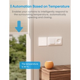 4 x Meross Interruptor de Persianas WiFi, Interruptor de Cortina LED Inteligentes