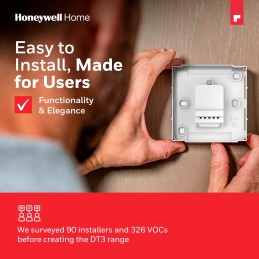 Honeywell Home DT3 Termostato On/Off Negro