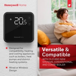 Honeywell Home DT3 Termostato On/Off Negro