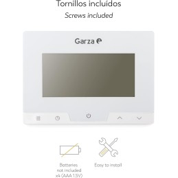 Garza - Termostato Digital Programable de pared, Controlador de temperatura para caldera y calefacción