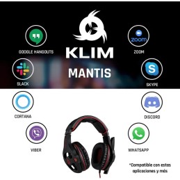 KLIM Mantis - Cascos Gaming con micrófono