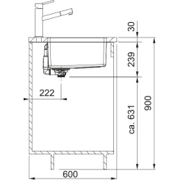 Franke Maris MRX 110-45 Fregadero empotrado Rectangular Acero inoxidable