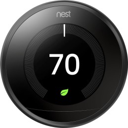 Google Nest Learning - Termostato de 3ª generación, compatible con Alexa, color negro