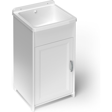 Adventa: Mueble para lavadero de resina de polipropileno, fácil de montar, compacto