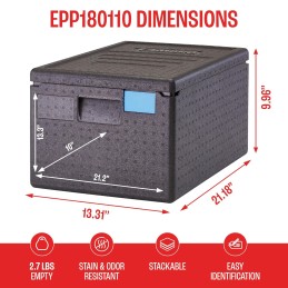 CAMBRO - Contenedor isotérmico Polipropileno 46L