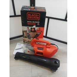 BLACK+DECKER Soplador de Hojas Axial 1.850W, Velocidad de Soplado 225 km/h