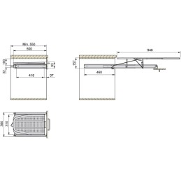 Emuca - Tabla de Planchar Plegable para cajón extraíble