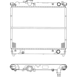 NRF 50404 Radiador, refrigeración del motor