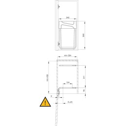 EMUCA Cubo de Basura bajo Fregadero 20L