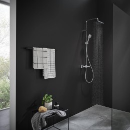 hansgrohe Vernis Shape - sistema de ducha ahorro de agua (EcoSmart) con termostato