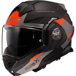 LS2, Casco Moto Modular ADVANT X OBLIVION Matt Black Titanium, L