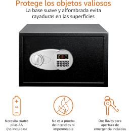 Caja Fuerte de Seguridad de Cerradura con Teclado Digital, Protege Dinero, Joyas, Documentos de identificación