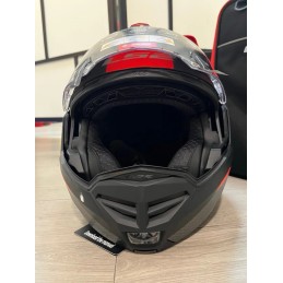 LS2, Casco Moto Modular ADVANT X OBLIVION Matt Black Titanium, L