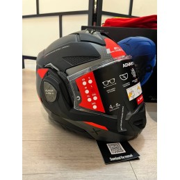 LS2, Casco Moto Modular ADVANT X OBLIVION Matt Black Titanium, L